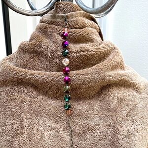 Sabika 9” Austrian crystal Elegant Multicolor Beaded bracelet.